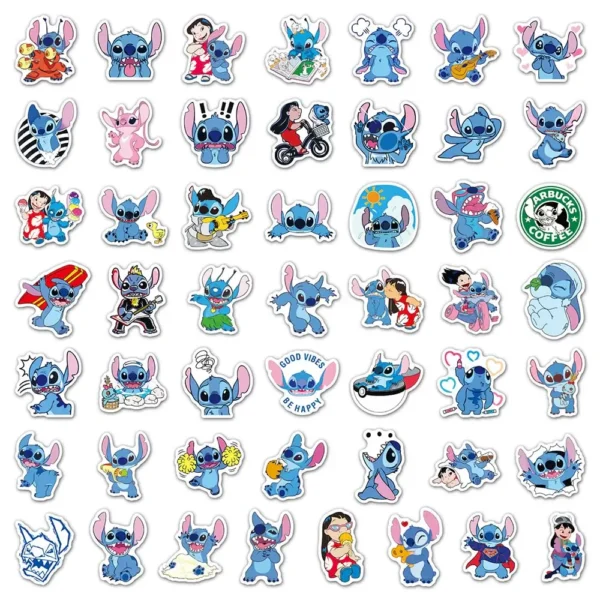 50 pegatinas stitch