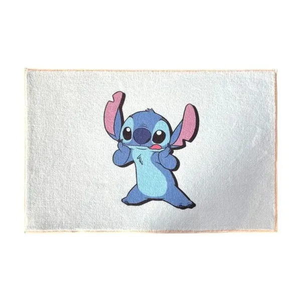 alfombra baño stitch mueca