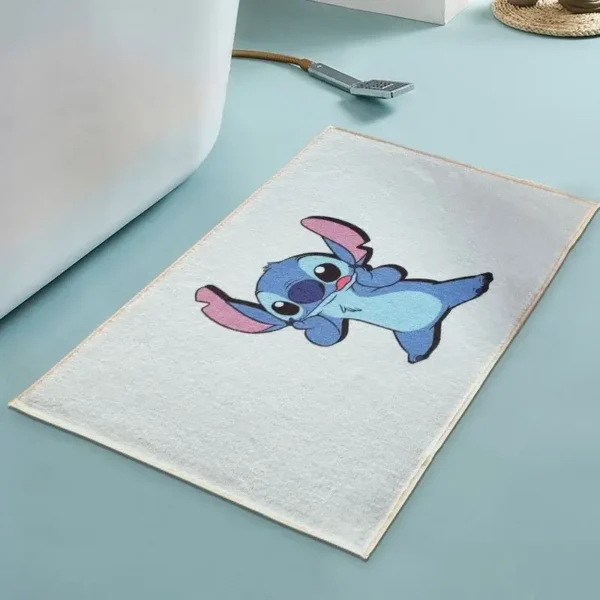 alfombra baño stitch mueca