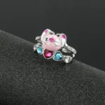 anillo stitch rosa