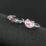 anillo stitch rosa