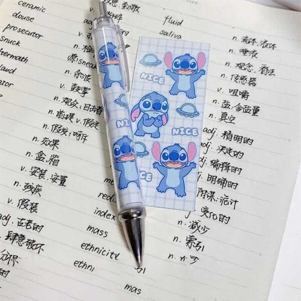 azul bolígrafo kawaii stitch