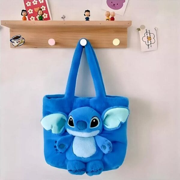 bolso de peluche stitch