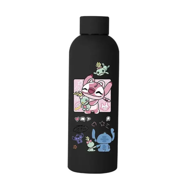 botella de stitch y angel