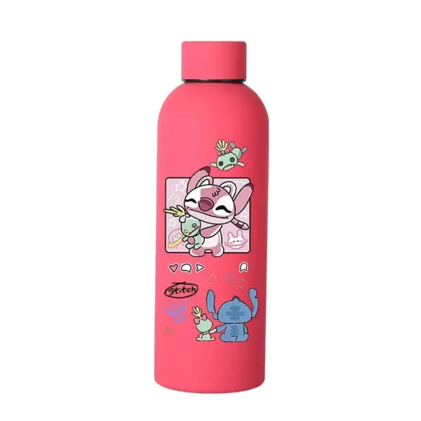 botella de stitch y angel