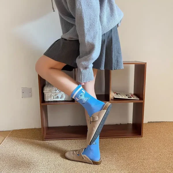 calcetines azules stitch