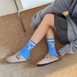 calcetines azules stitch