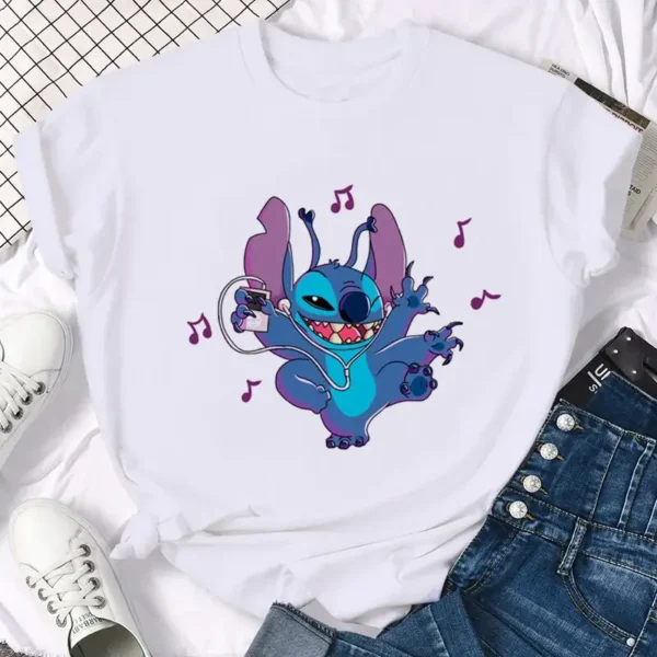 camiseta stitch bailando