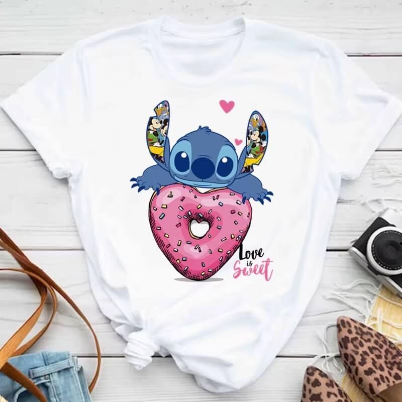 camiseta stitch donuts camiseta stitch donuts