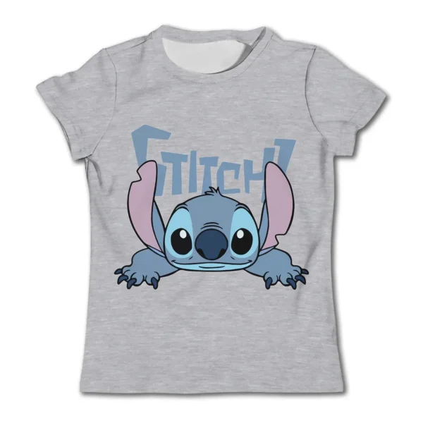 camiseta stitch gris