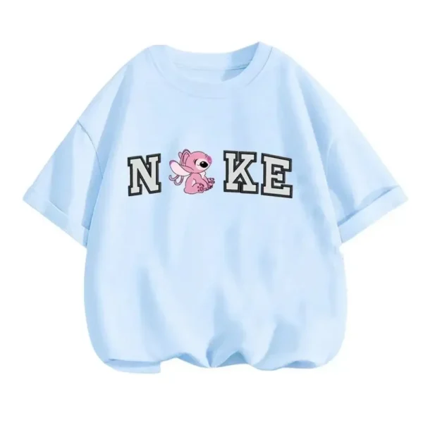 camiseta stitch rosa