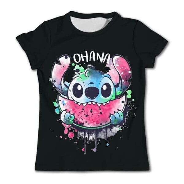 camiseta stitch sandia