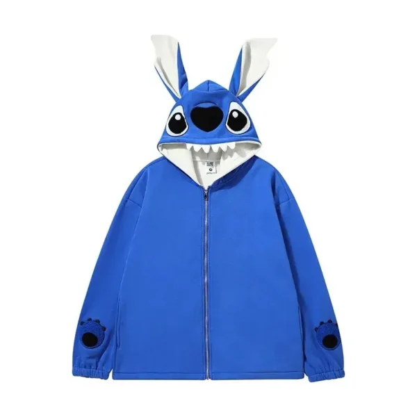 chaqueta con capucha de stitch