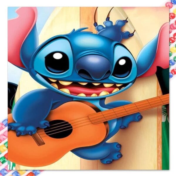 diamond painting stitch guitarra
