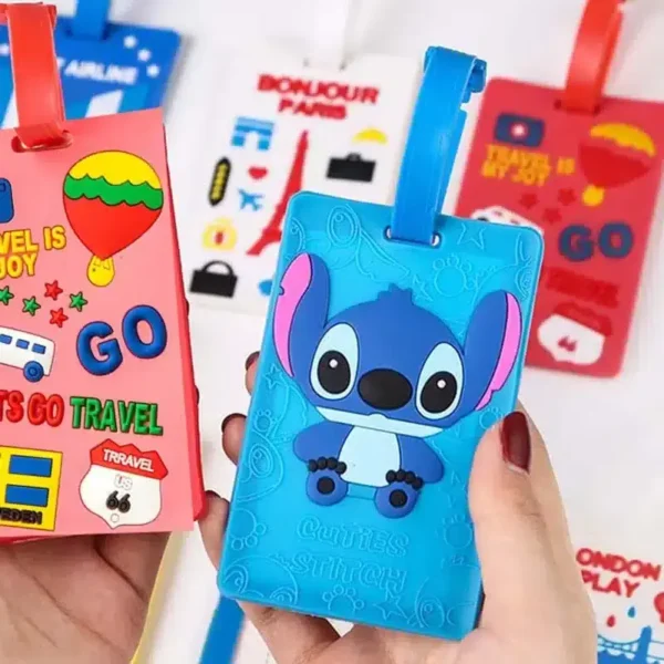 etiquetas de viaje stitch