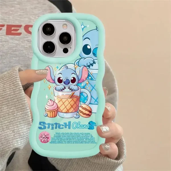 funda iphone azul stitch