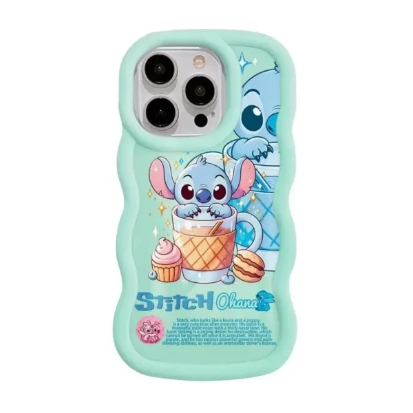 funda iphone azul stitch