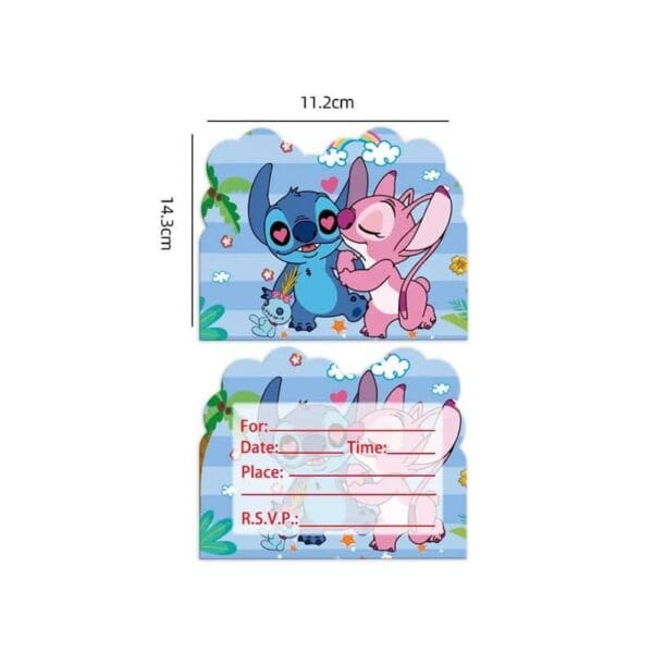 invitación cumpleaños stitch