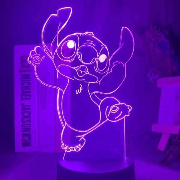 lampara stitch bailando