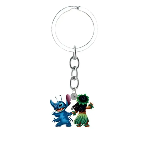 llavero lilo y stitch bailando
