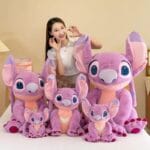 peluche stitch rosa grande
