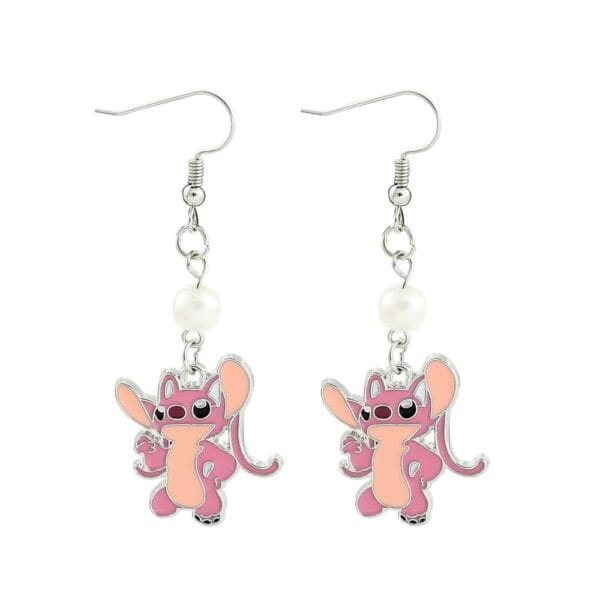 pendientes stitch de angel