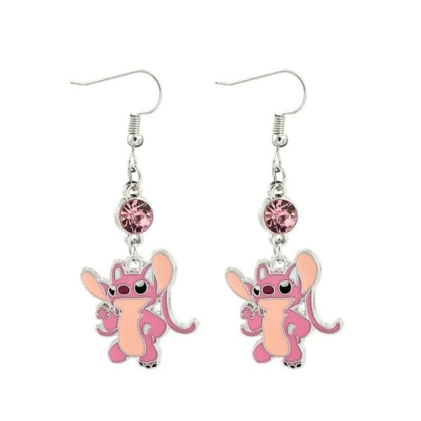 pendientes stitch de angel