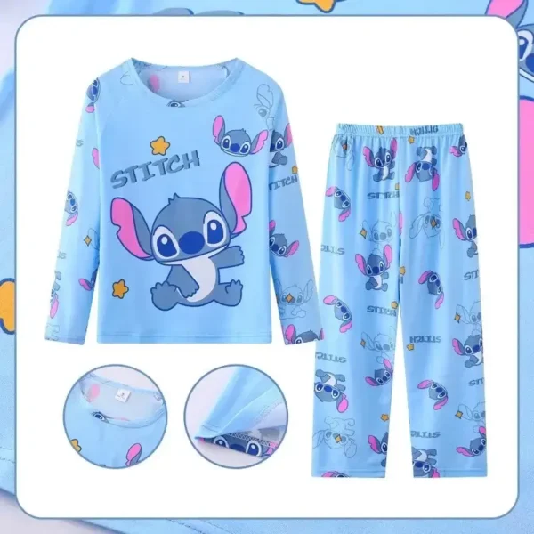 pijama stitch azul claro