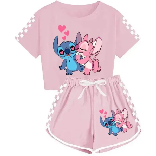 pijama stitch rosa