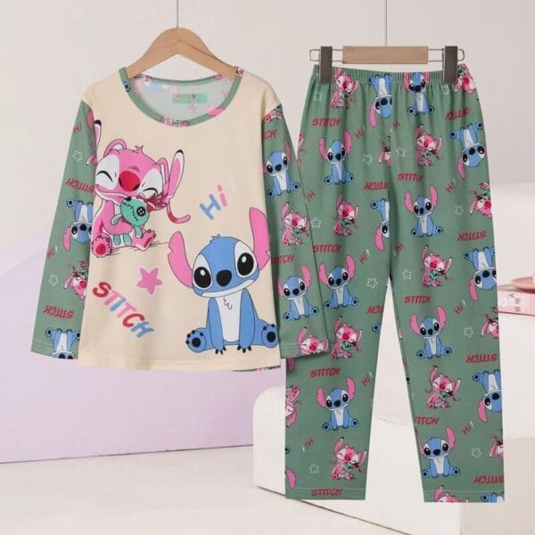 pijama stitch y angel
