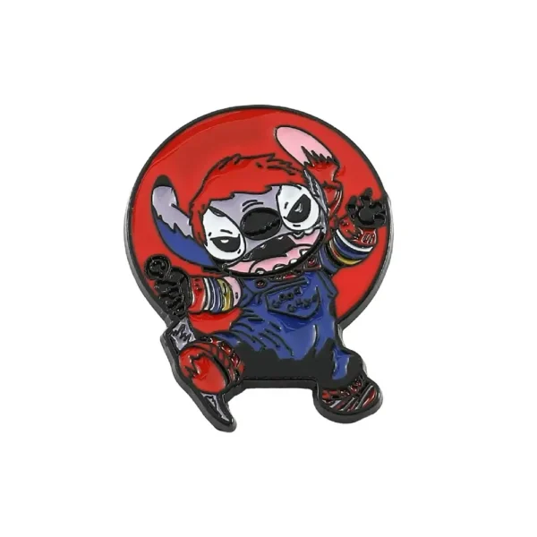 pins stitch rojo