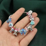 pulsera stitch plata