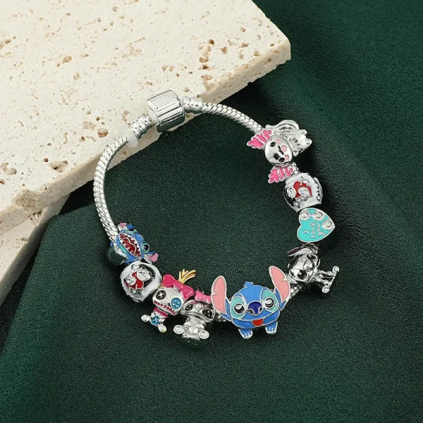 pulsera stitch plata