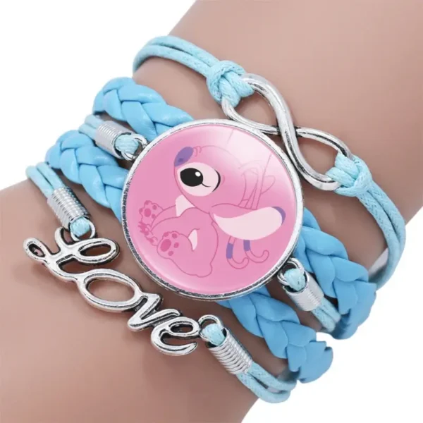 pulsera stitch rosa