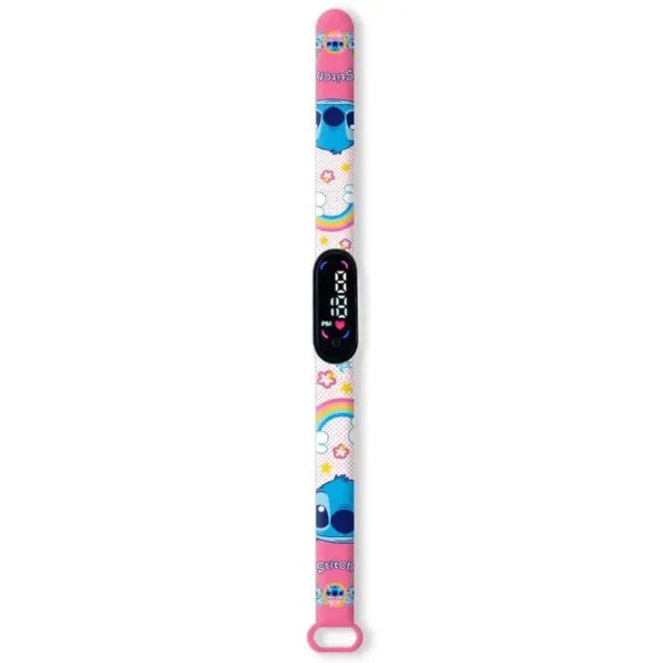 reloj stitch arcoiris
