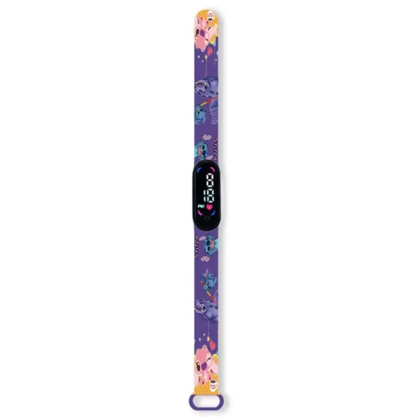 reloj violeta stitch