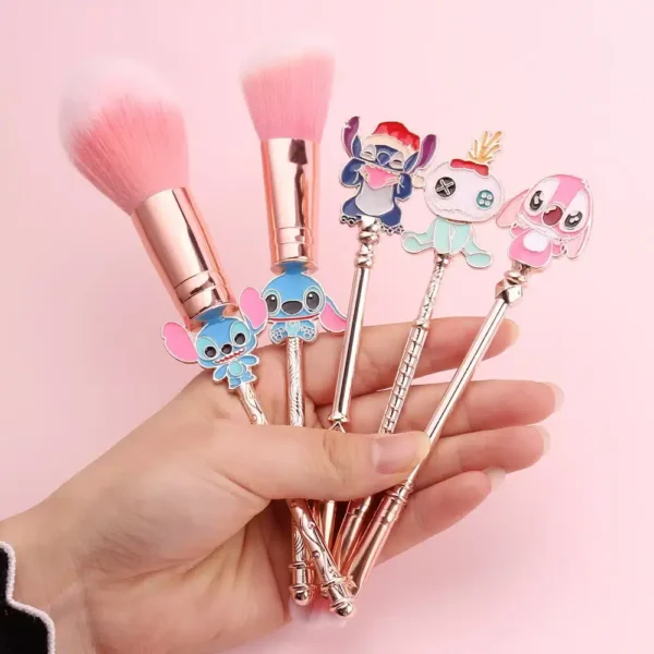 set de pinceles maquillaje stitch