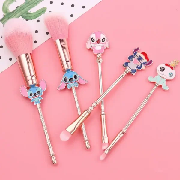 set de pinceles maquillaje stitch