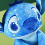 stitch peluche con flores