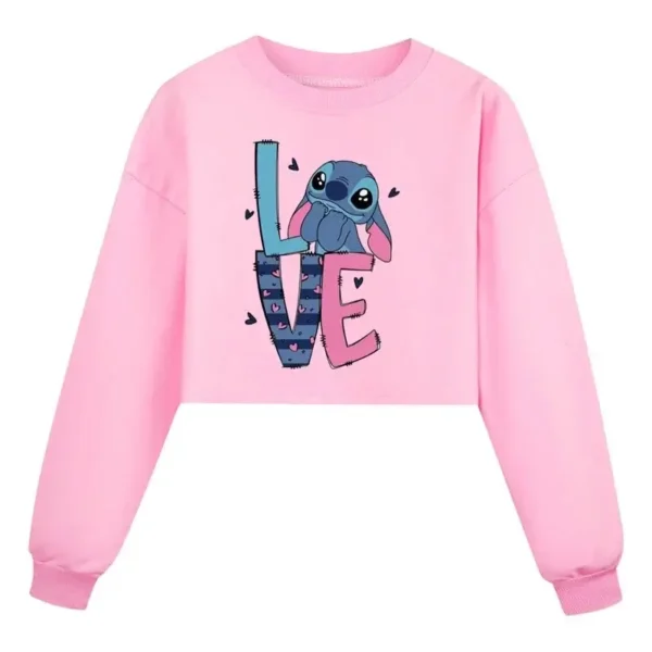 sudadera crop stitch