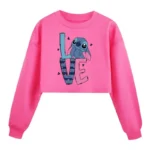 sudadera crop stitch