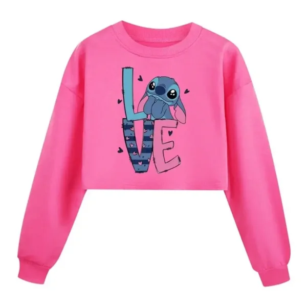 sudadera crop stitch