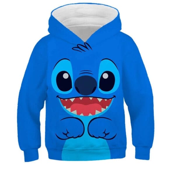 sudadera infantil stitch azul