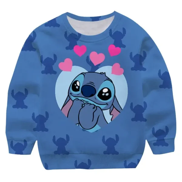 sudadera infantil stitch corazon