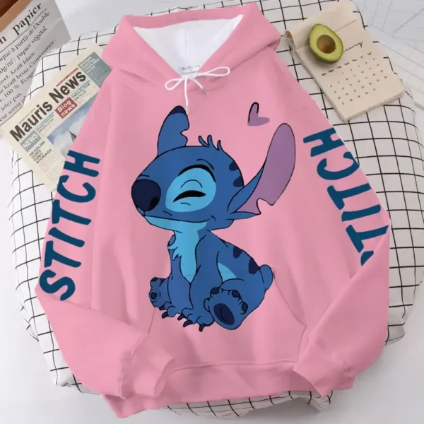 sudadera rosa stitch