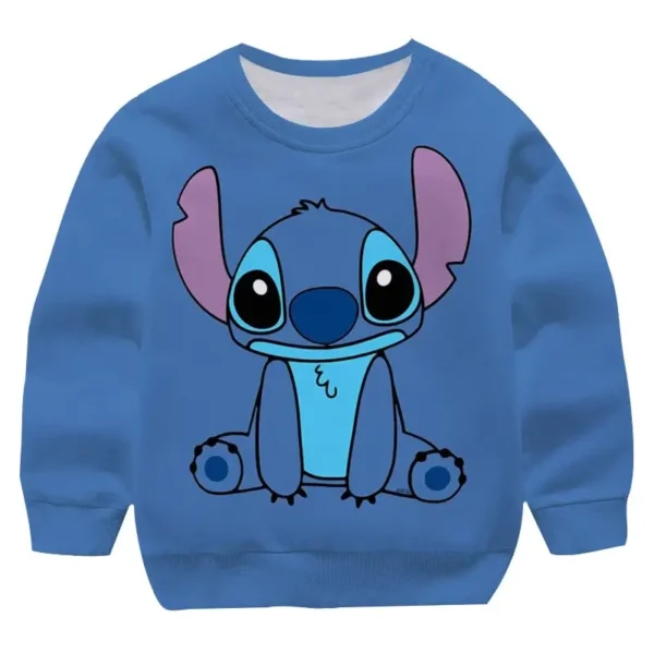 sudadera stitch azul