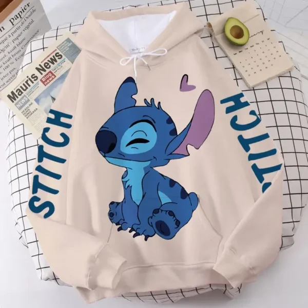 sudadera stitch beige