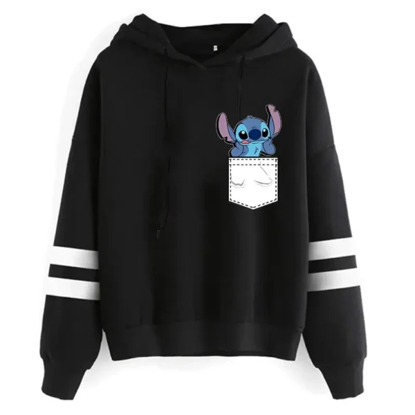 sudadera stitch en bolsillo