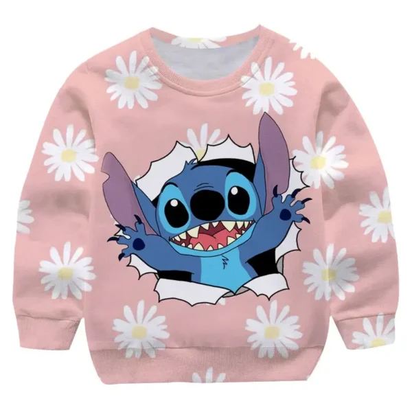 sudadera stitch flores
