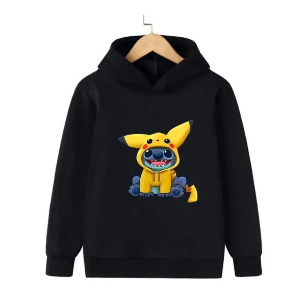 sudadera stitch pikachu